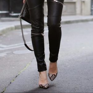 Zara Python Print Pumps